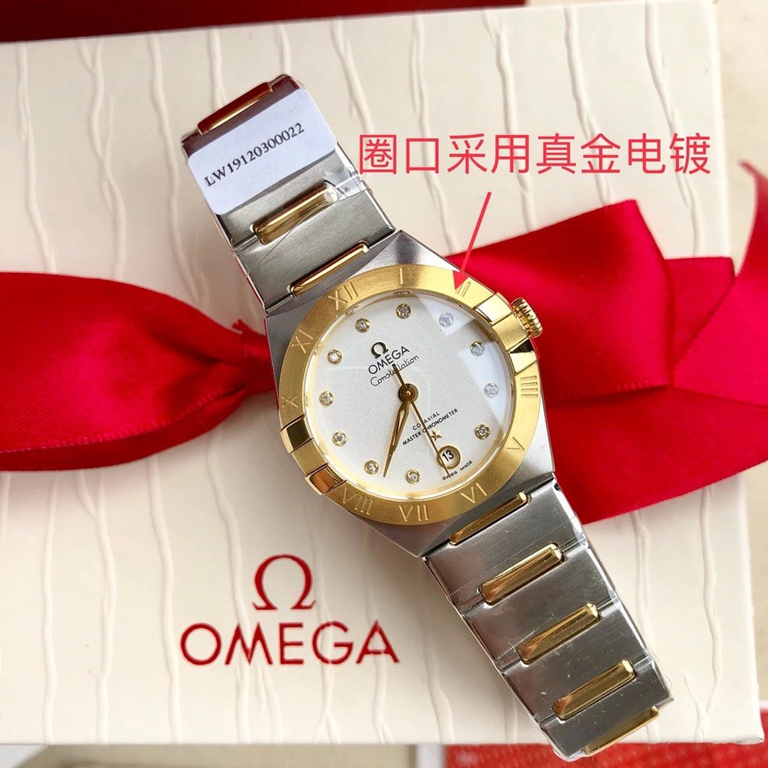 3s厂欧米茄星座系列131.20.29.20.55.002间黄金女士机械钢带顶级复刻手表