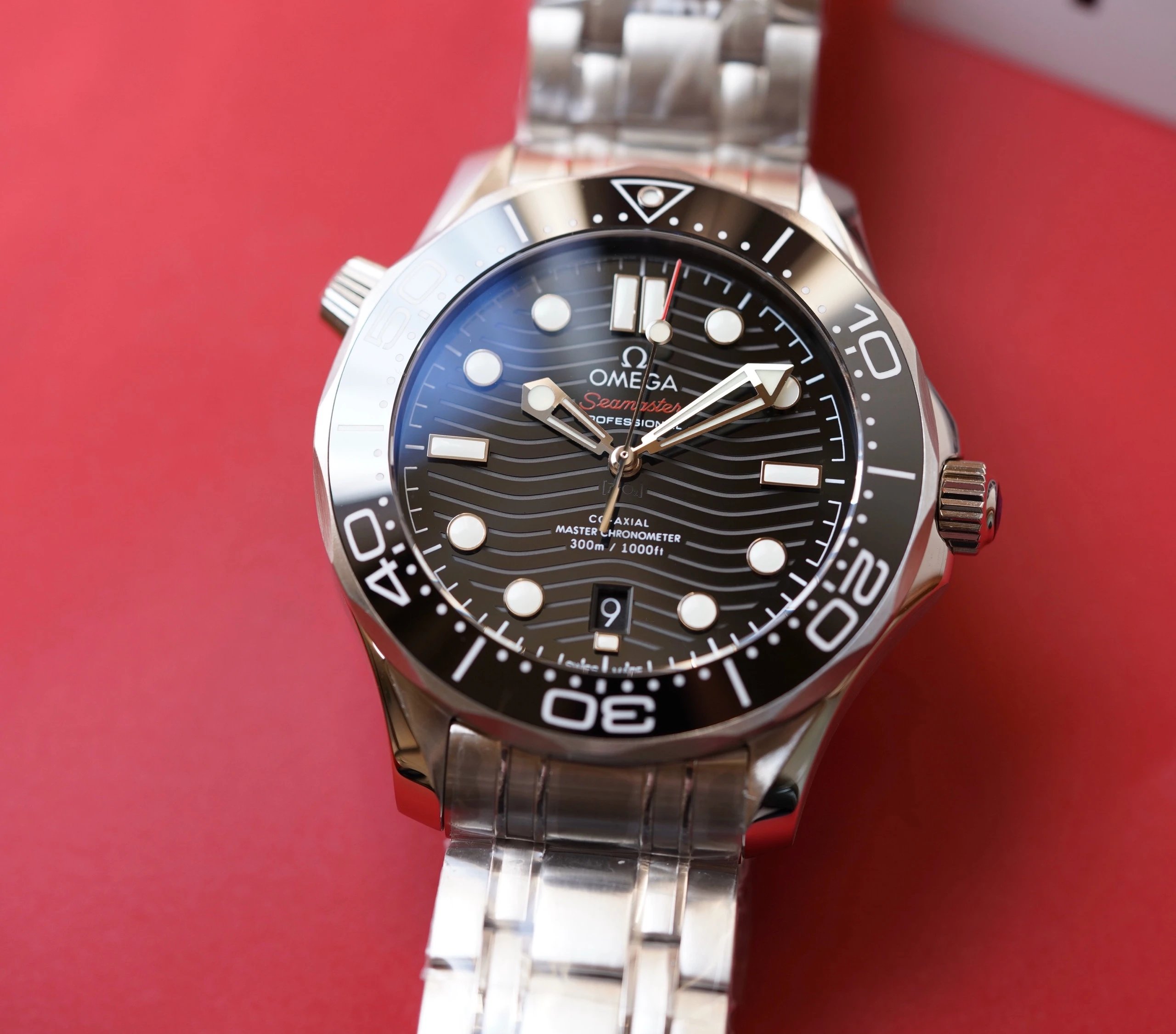 OR厂欧米茄海马300系列210.30.42.20.01.001黑盘男士机械手表顶级复刻手表